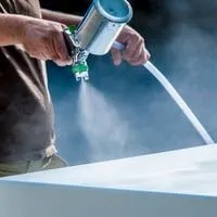 apply the paint on stainless steel sink