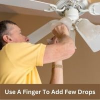Use a finger to add few drops