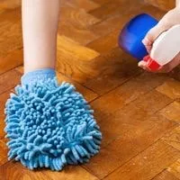 different ways to clean sticky wood floors