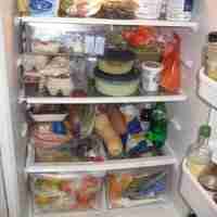 ovverloaded fridge
