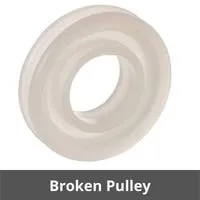 Broken pulley