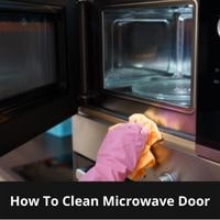 How to clean microwave door