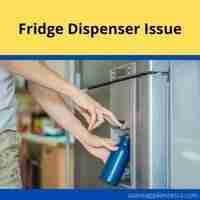 fridge dispenser issue 2022 guide