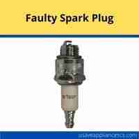 Faulty spark plug