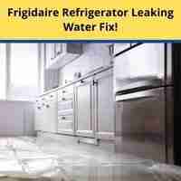 Frigidaire refrigerator leaking water on floor 2022 fix