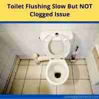 Toilet flushing slow but not clogged 2022 guide