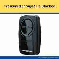 Transmitter signal is blocked