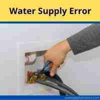Water supply error