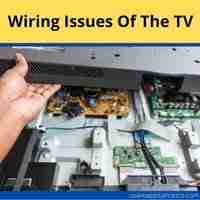 Wiring issues of the TV