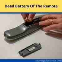 Dead battery of the remote