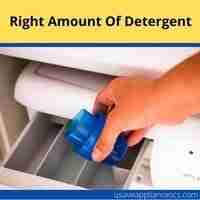 Right amount of detergent