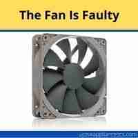 The fan is faulty