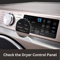 Check the Dryer Control Panel
