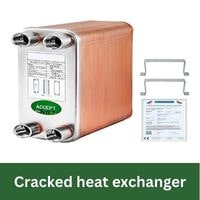 Cracked heat exchanger