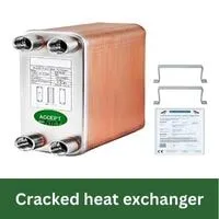 Cracked heat exchanger