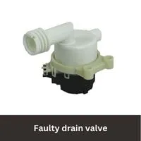 Faulty drain valve