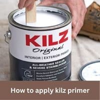 How to apply kilz primer