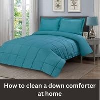 How to clean a down comforter at home 2023