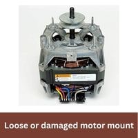 Loose or damaged motor mount