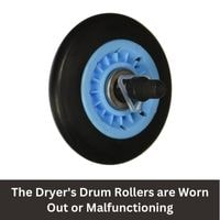 The Dryer's Drum Rollers are Worn Out or Malfunctioning