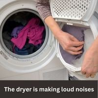 The dryer is making loud noises