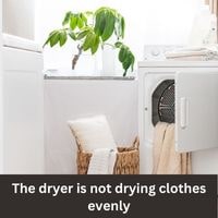 The dryer is not drying clothes evenly