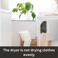 The dryer is not drying clothes evenly