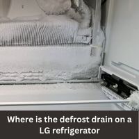 Where is the defrost drain on a LG refrigerator 2023