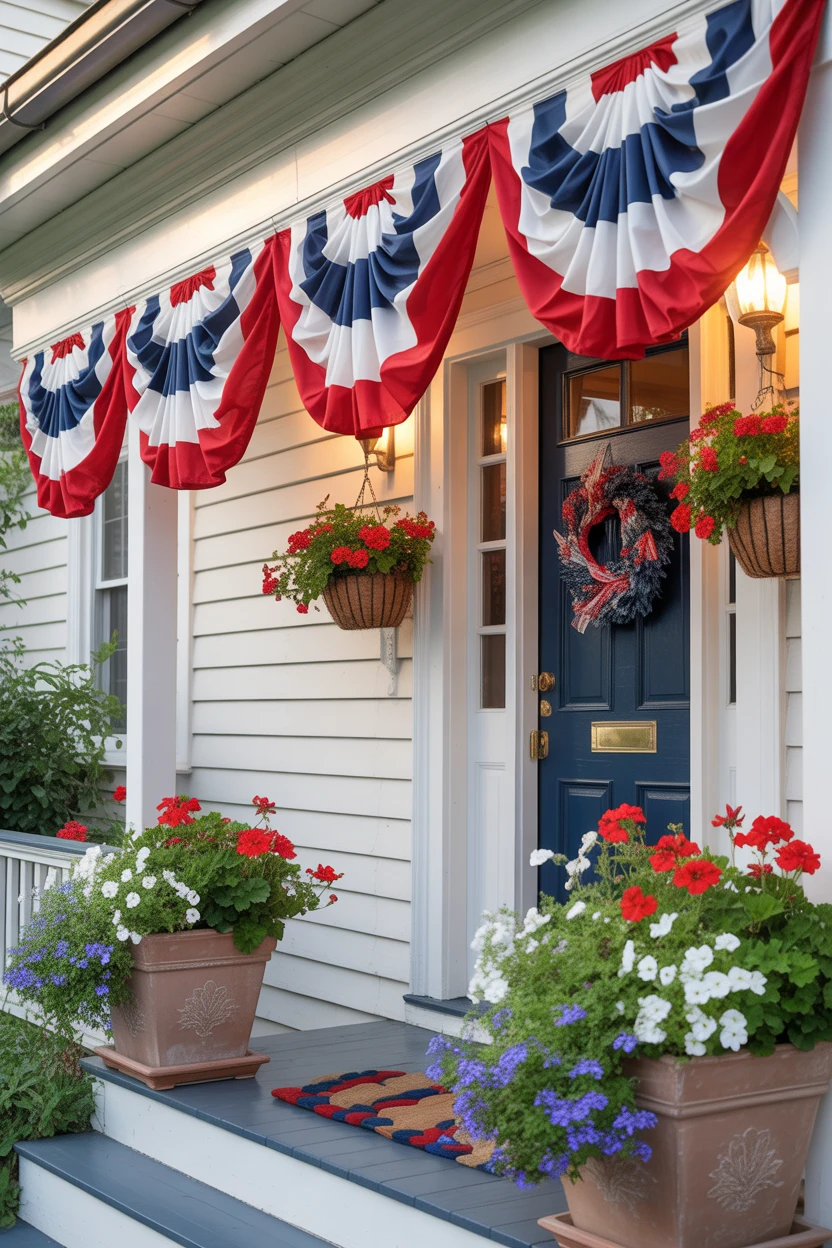 4th of july front porch decor
