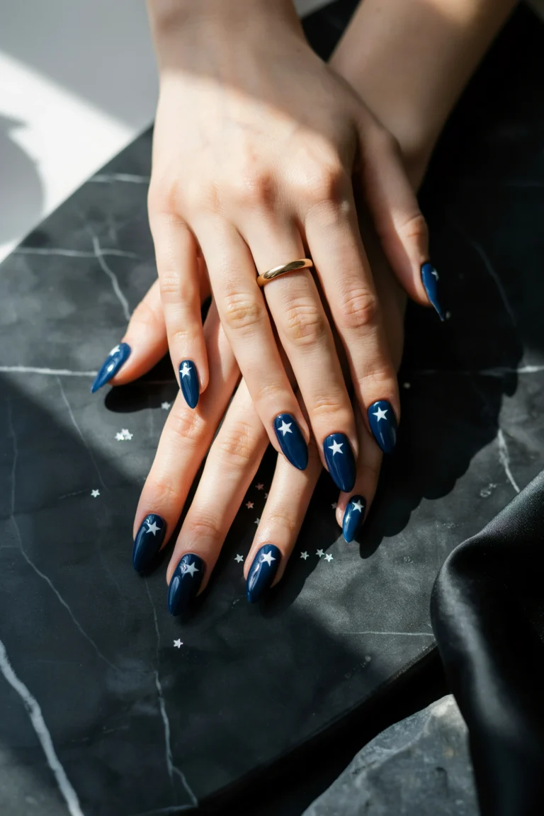 4th of july nails simple acrylic